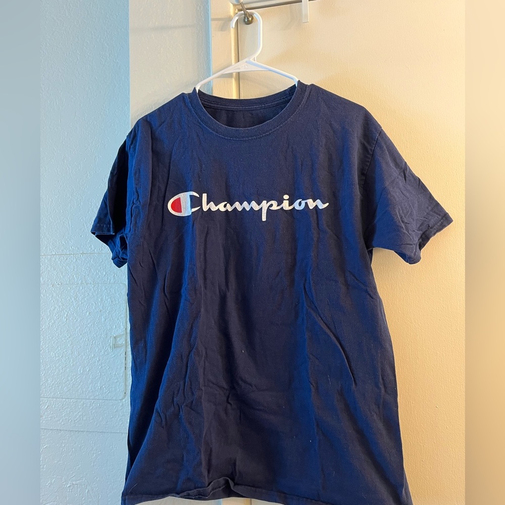 navy champion tshirt